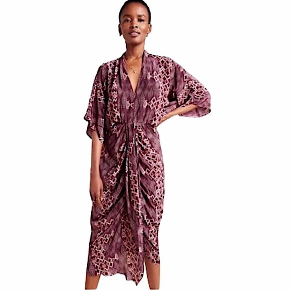 Anthropologie Dresses & Skirts - ANTHROPOLOGIE Mischa Dolman Kimono Midi Dr…